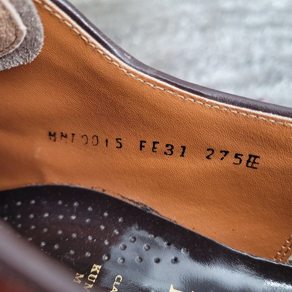 Imperial Grade Regal Wing Tip Brogue Brown Leather‎ Oxford USA Mens 7.5
